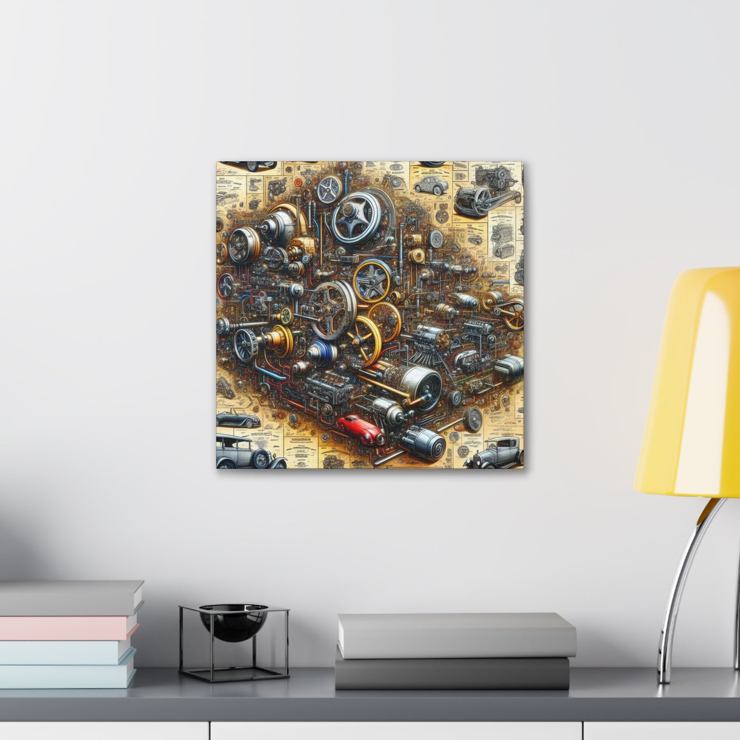 "Ingenious Wheels Unveiled" - Canvas