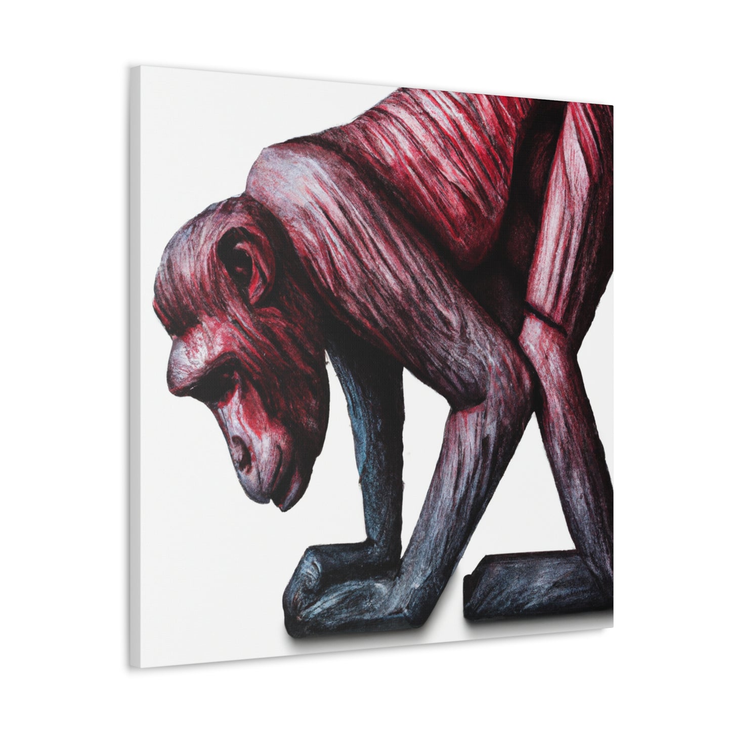 Japanese Macaque Stilllife - Canvas