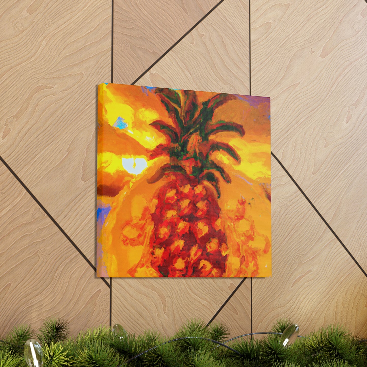 "Pineapple Paradise Scene" - Canvas