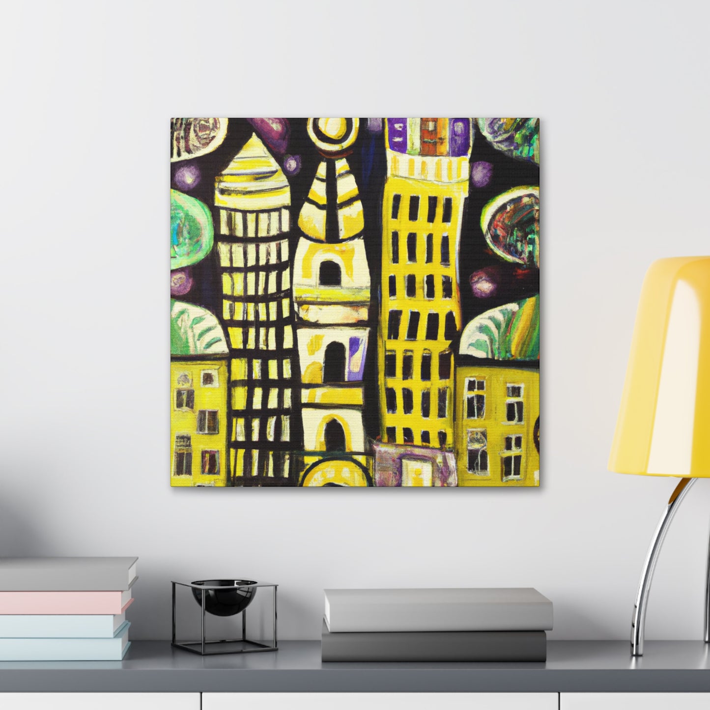 "Night Blooming Art Nouveau" - Canvas