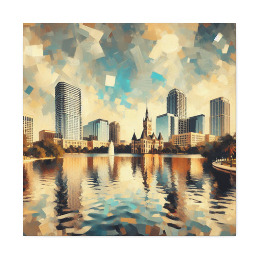 "Orlando's Serene Cityscape" - Canvas