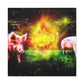 Pig's Surreal Dream - Canvas