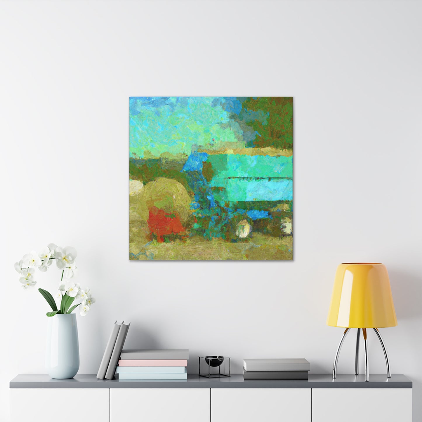 "Baler in the Hayfield" - Canvas