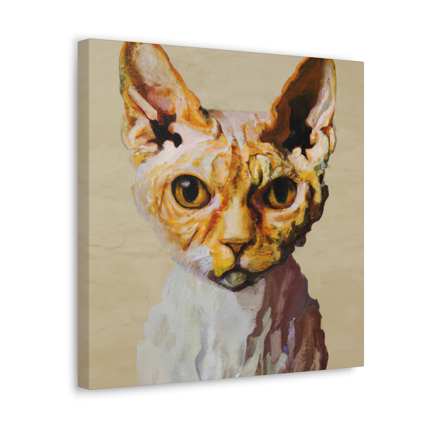 "Devon Rex Kaleidoscope" - Canvas