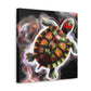 "Turtle of Scarlet Hues" - Canvas