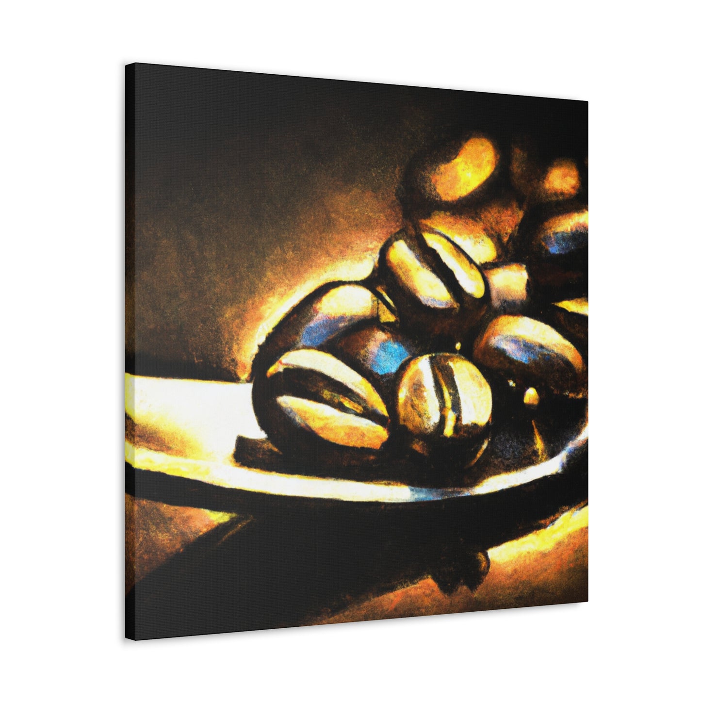 "Steam-Powered Coffee Beans" - Canvas