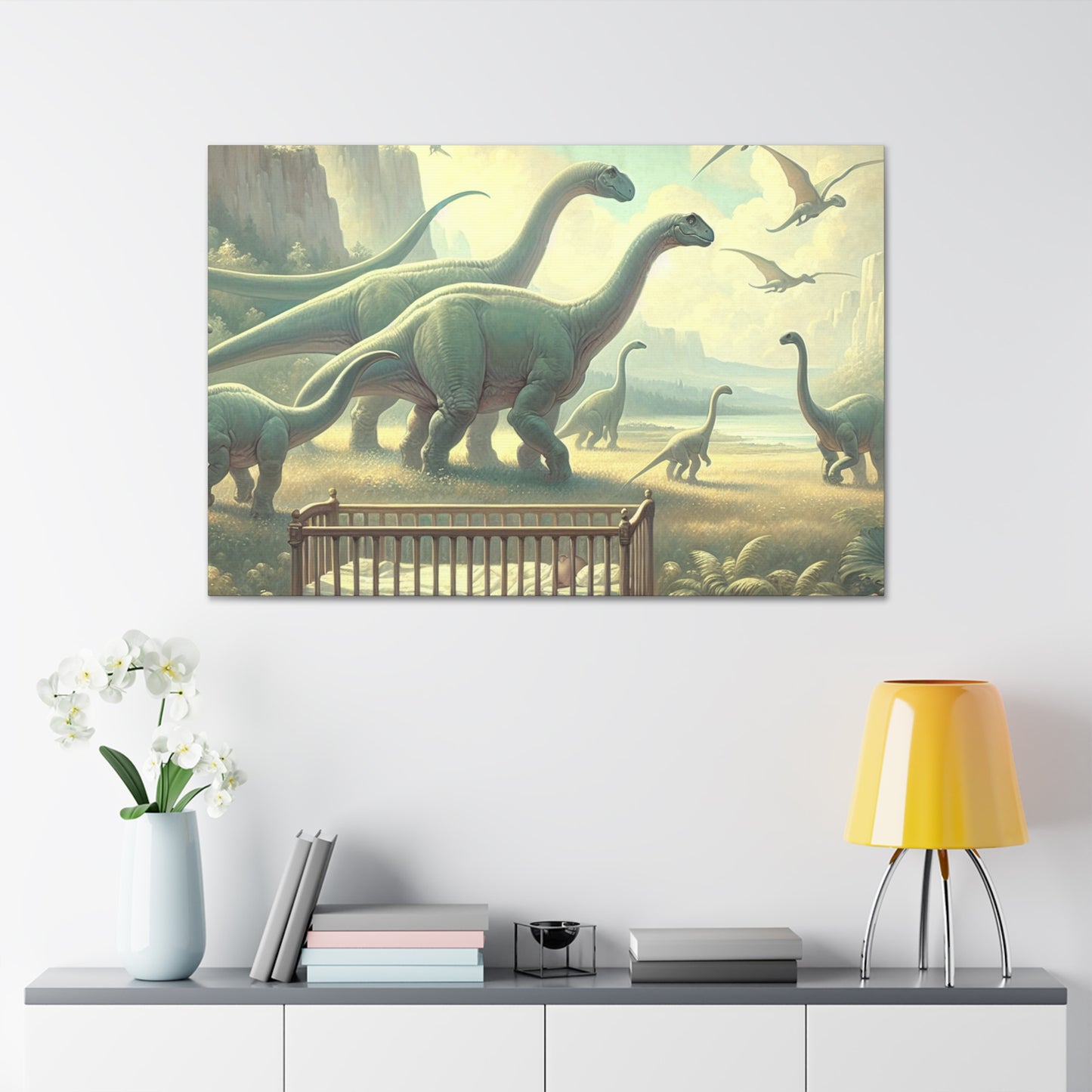 Pastel Prehistoric Portraits - Canvas