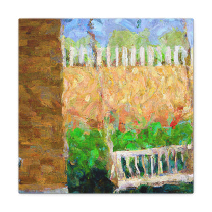 Swinging in Impressionism - Canvas