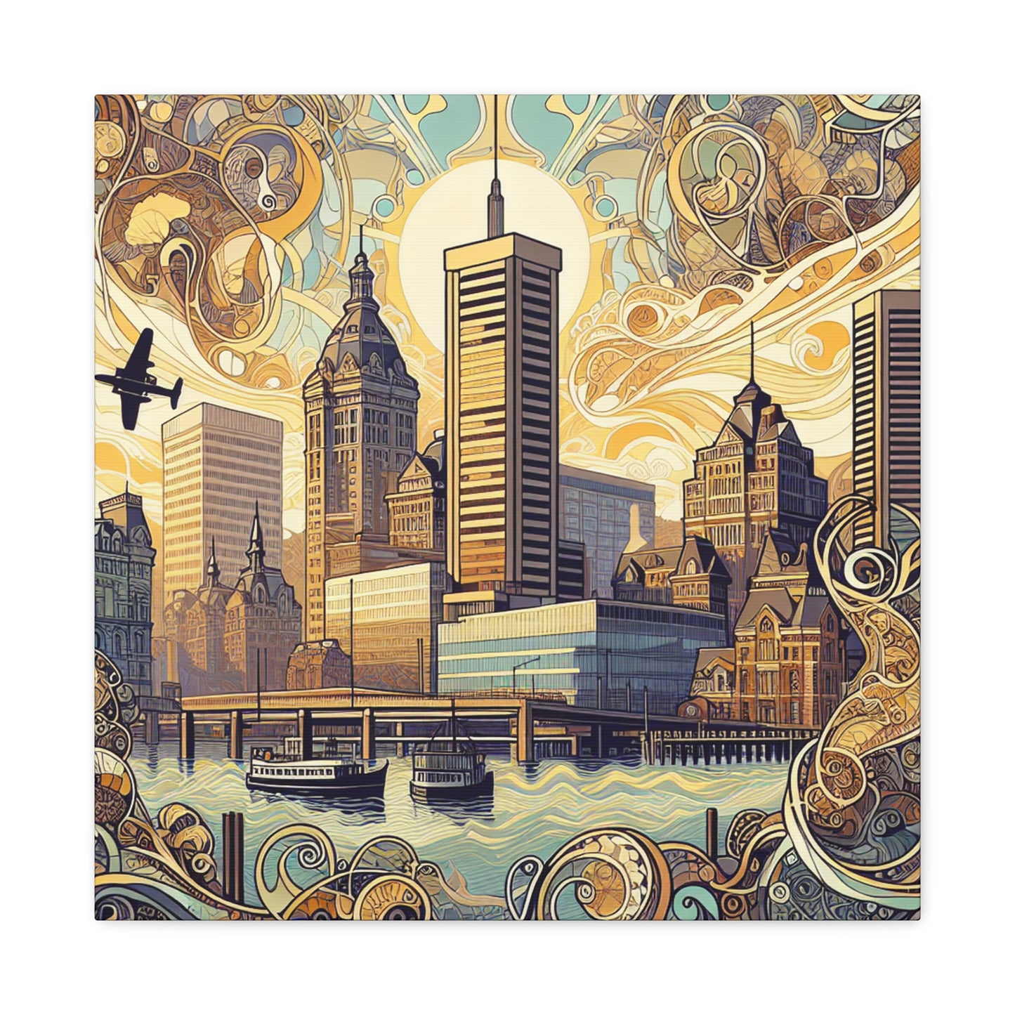 "Baltimore's Organic Elegance" - Canvas