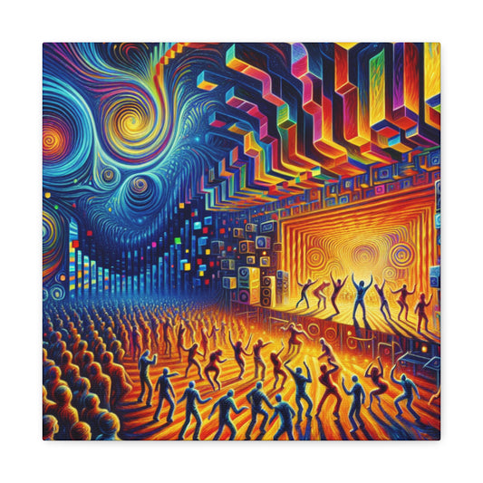 "Enigmatic Midnight Exuberance" - Canvas