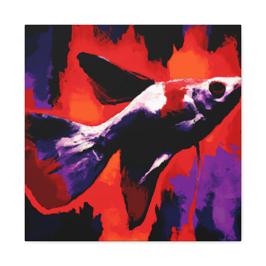 "Swordtail Pop Art Portrait" - Canvas