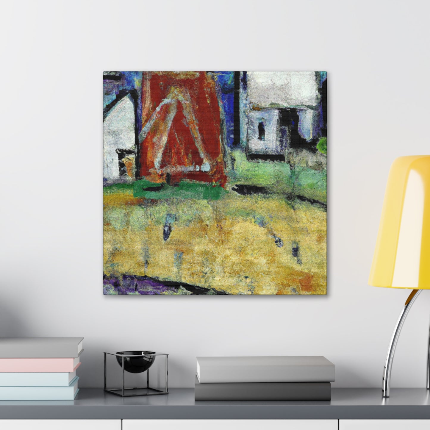 "Barn of Expressionist Joy" - Canvas