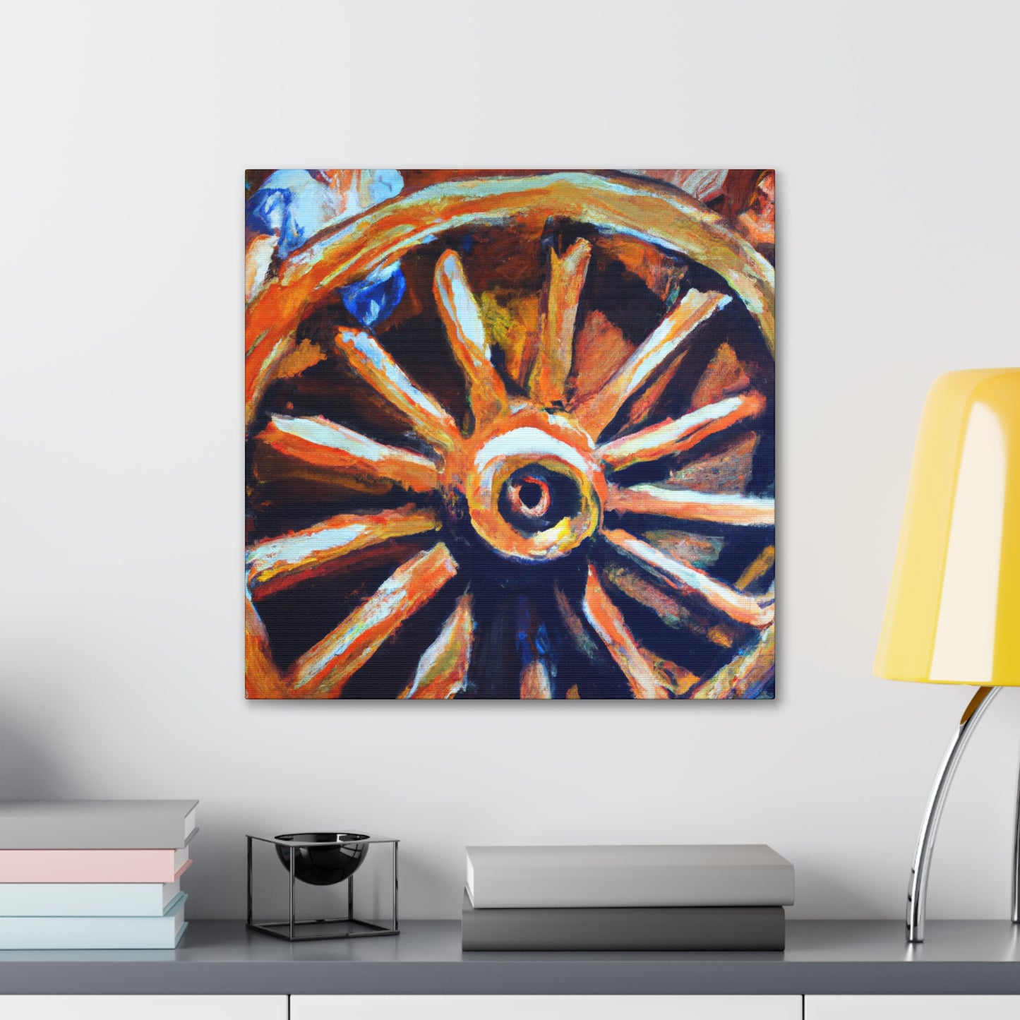 "Wheel of Colorful Dreams" - Canvas