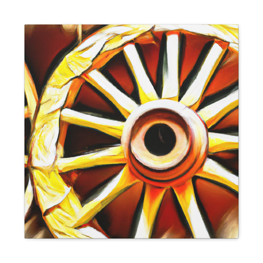 "Wheels of Folklore" - Canvas