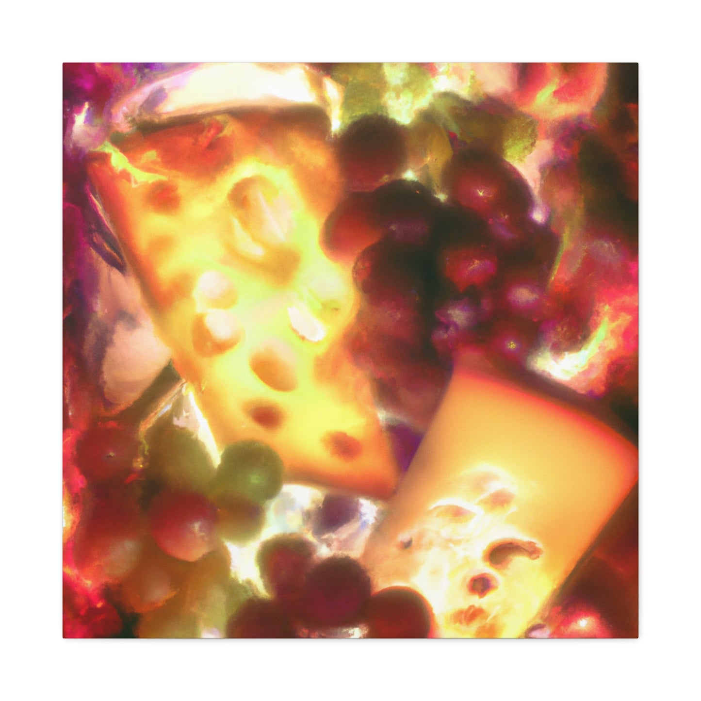 Glorious Cheese and Grapes - Canvas