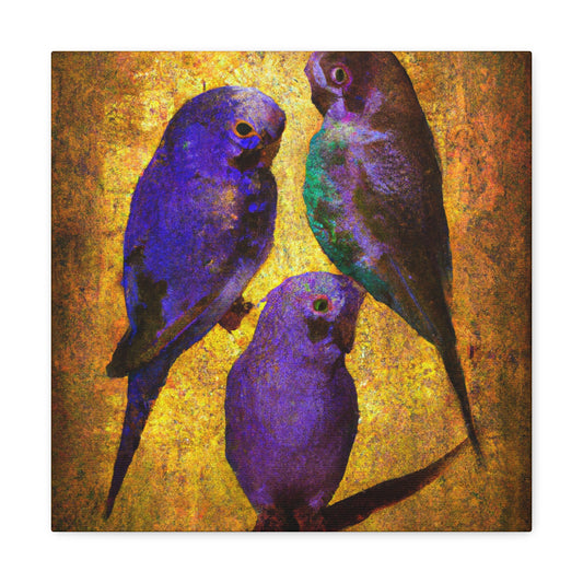 Lovebirds In Harmony - Canvas