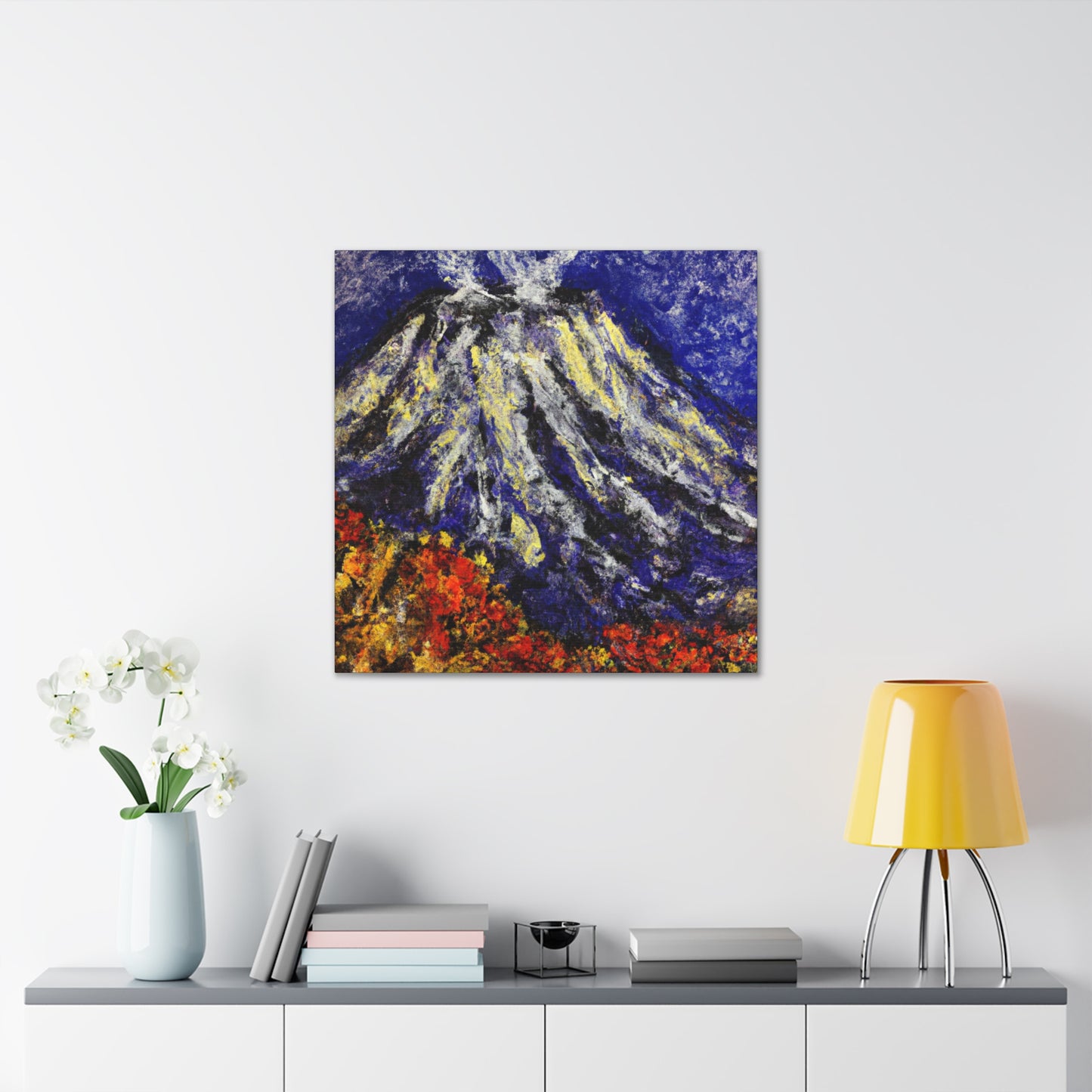 Volcano in Impressionism - Canvas