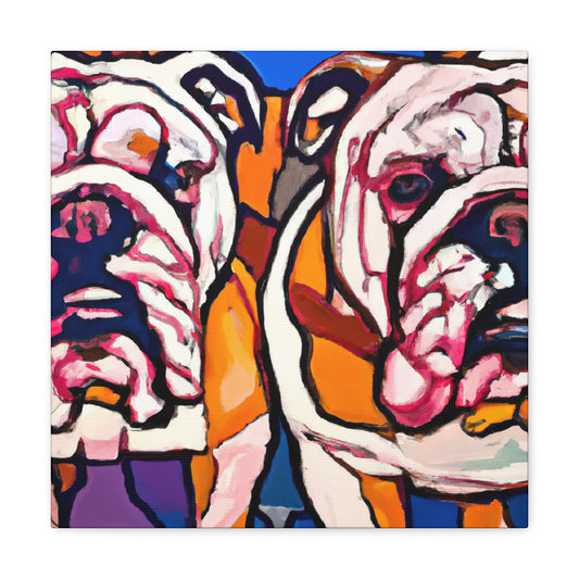 English Bulldog Majesty - Canvas