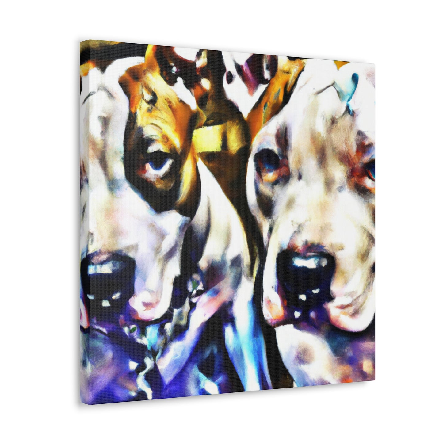 "Pitbull in Abstract Form" - Canvas