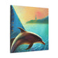 "Dolphin's Surreal Dream" - Canvas