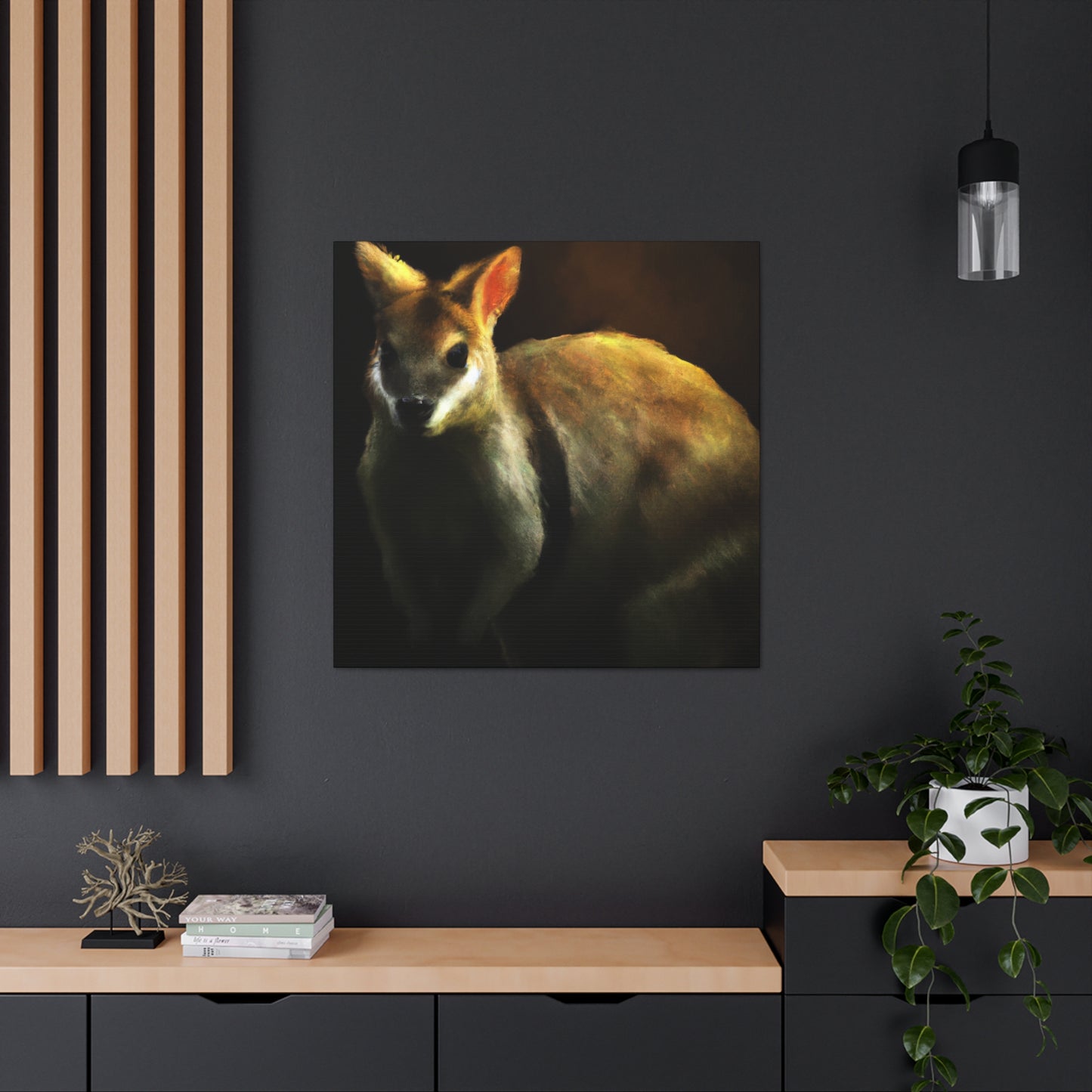 Wallaby Wonderland Scene - Canvas