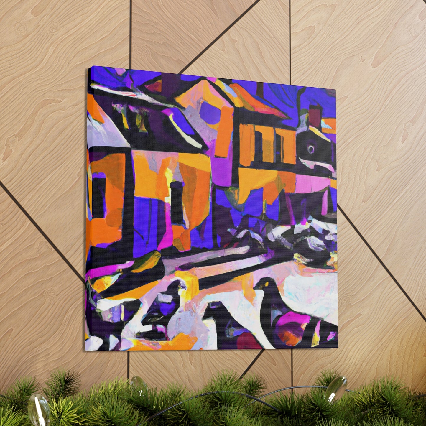 Pigeon in Flight - Canvas