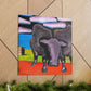 "Black Angus Dreamscape". - Canvas