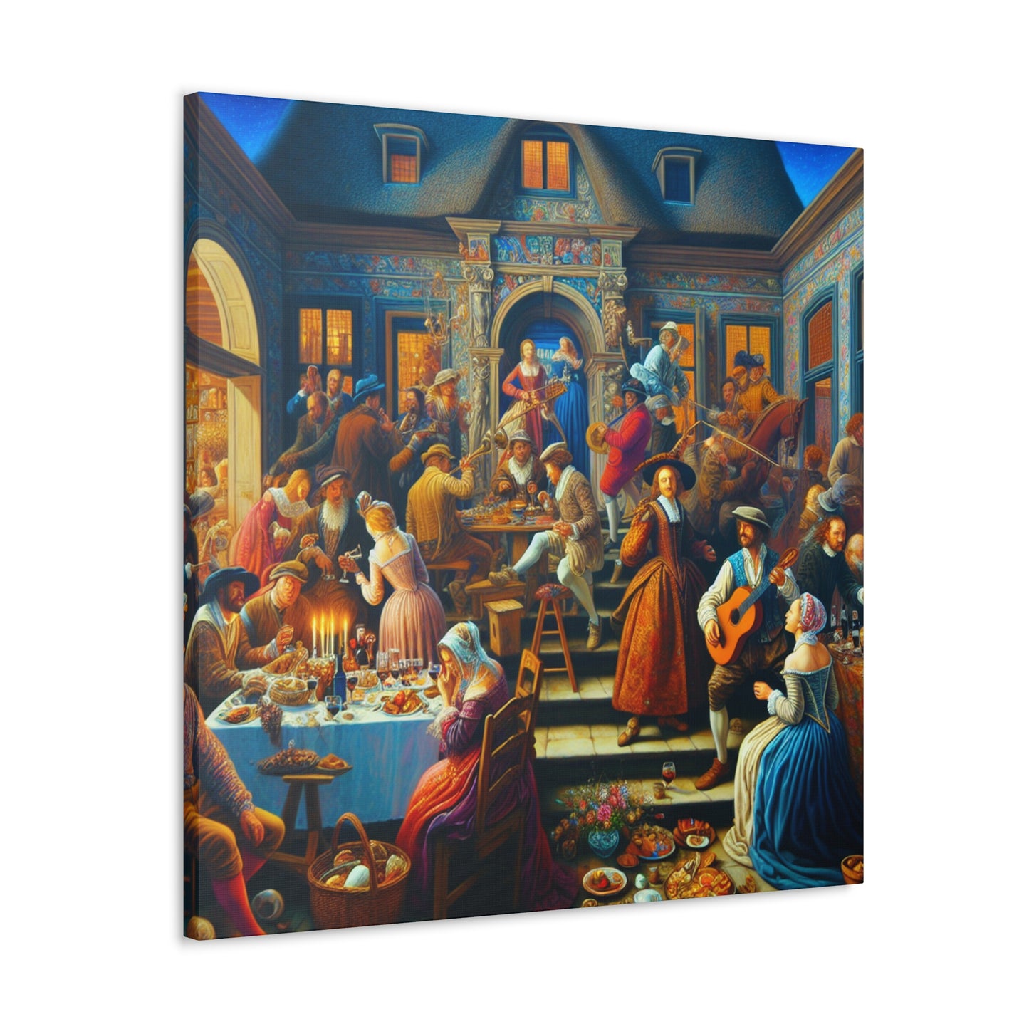 "Revelry at Renaissance Villa" - Canvas