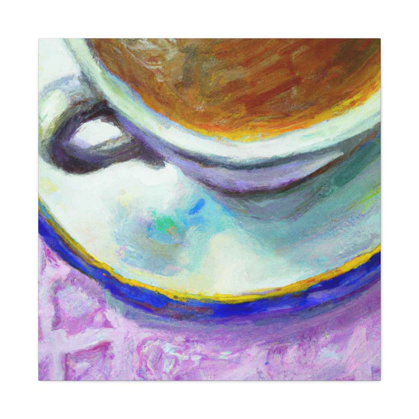 Coffee Cup Impressionism - Canvas