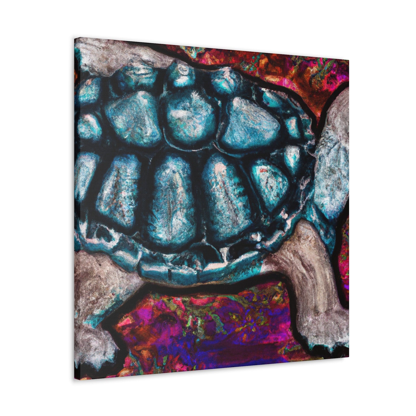 "Tortoise in Art Nouveau" - Canvas