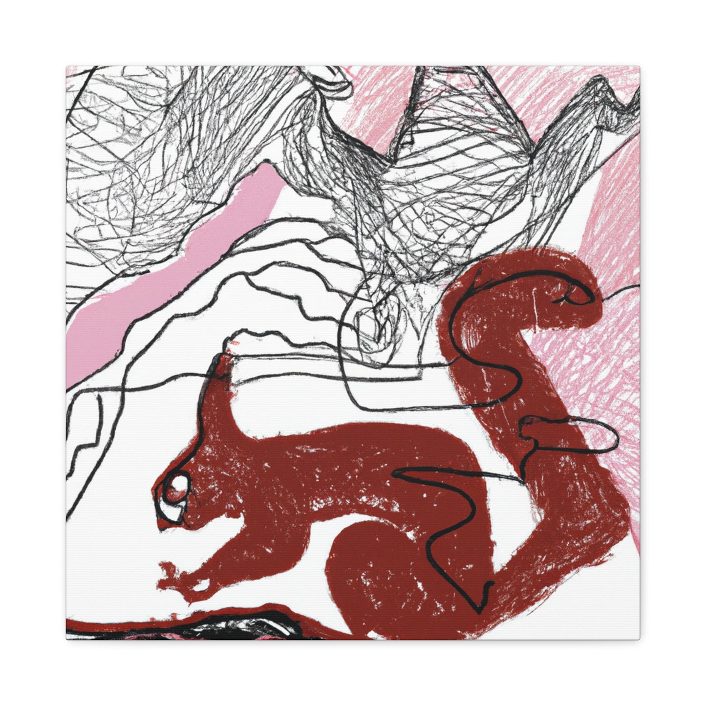 Squirrel in Springtime - Canvas