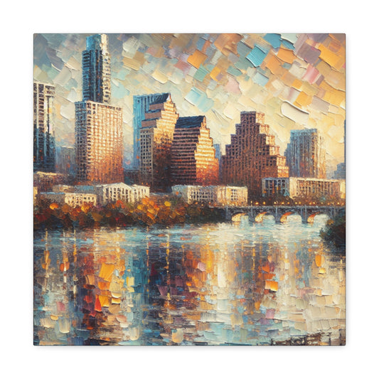 "Lively Shades of Austin" - Canvas