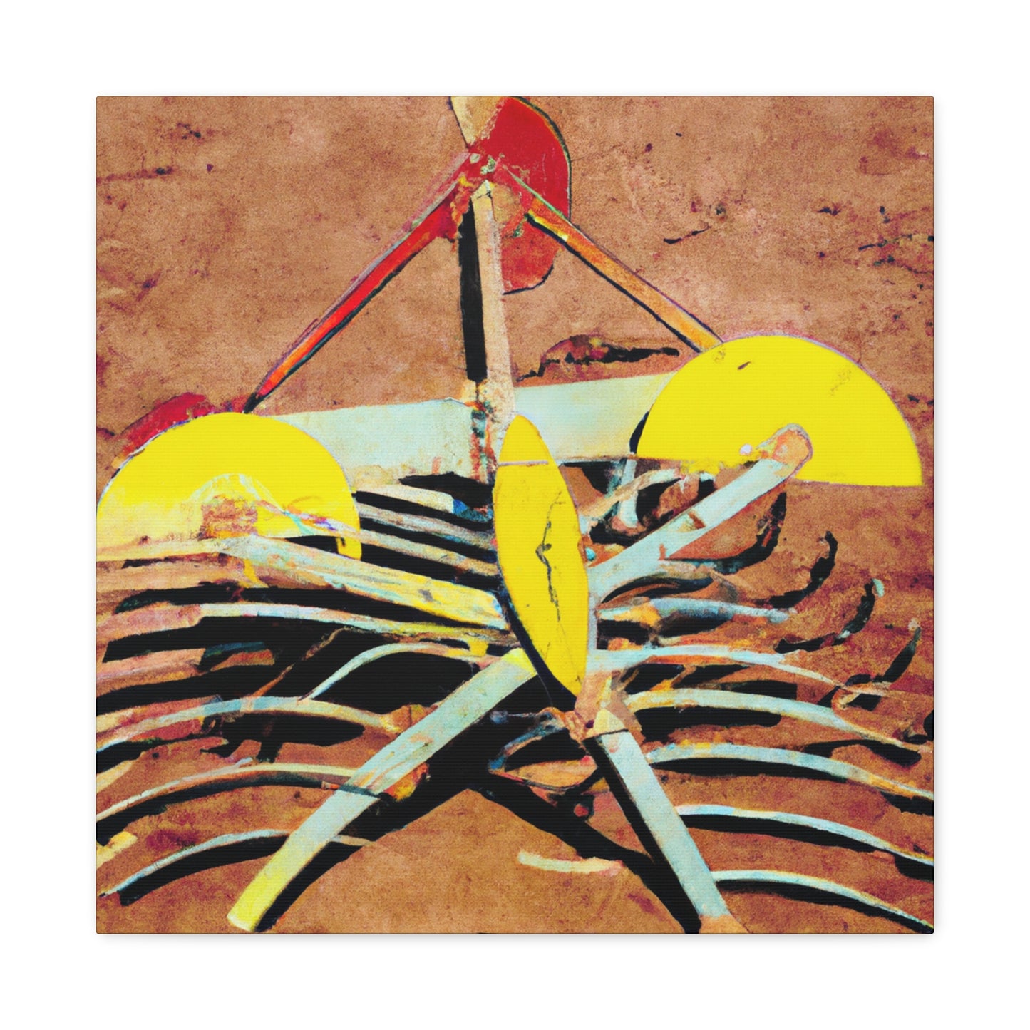 "Harnessing the Disc Harrow" - Canvas