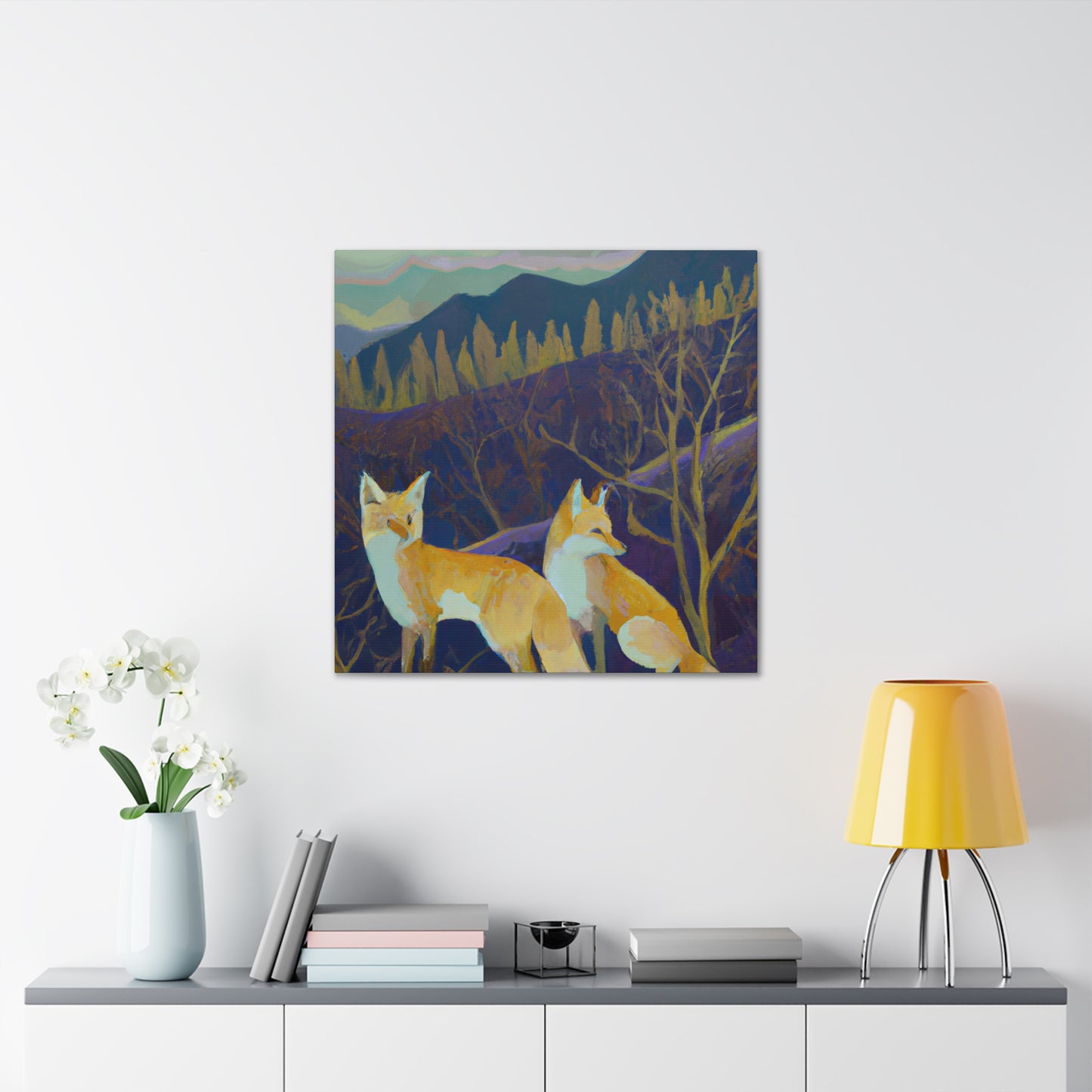 "Fox in Art Deco" - Canvas