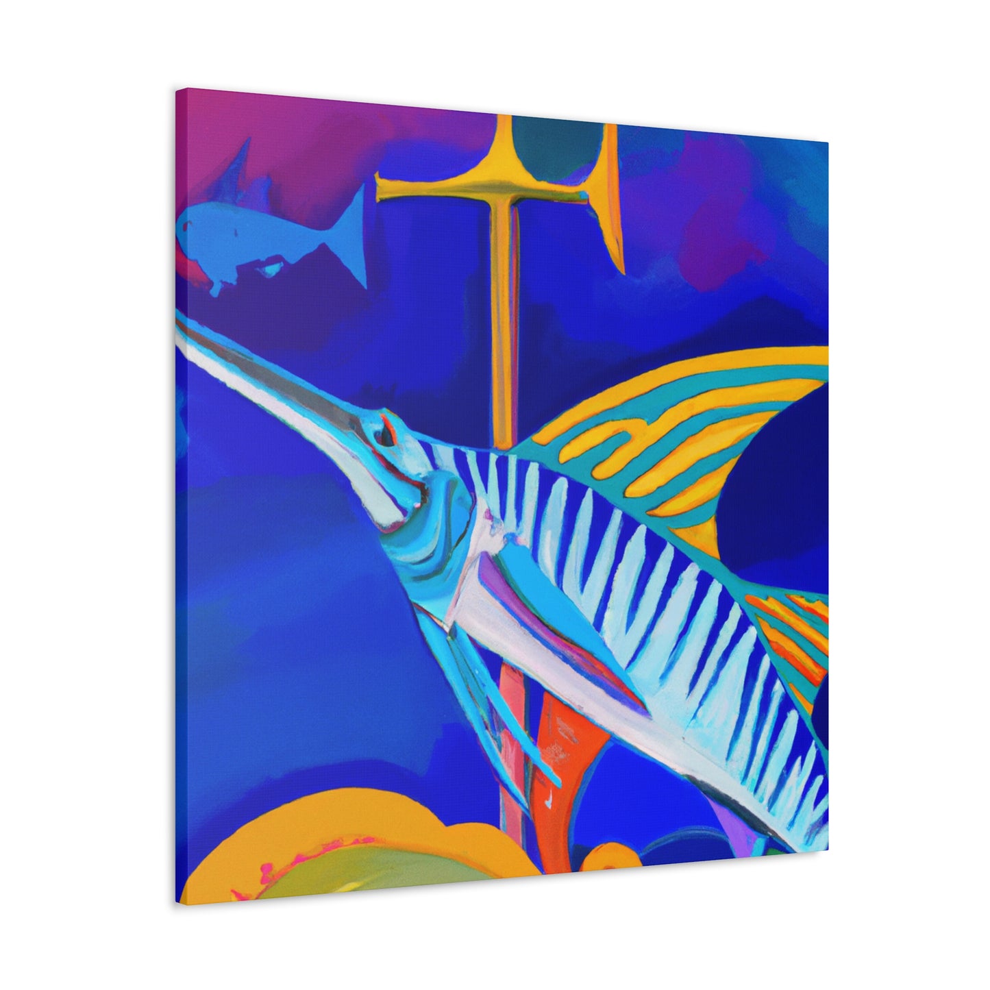 "Swordfish in Art Deco" - Canvas