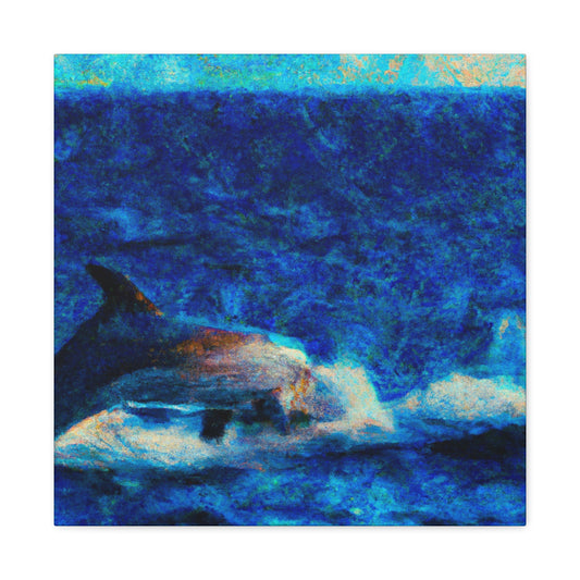 "Dolphins in Dreamtime" - Canvas