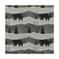 "Black Bear in Deco" - Canvas