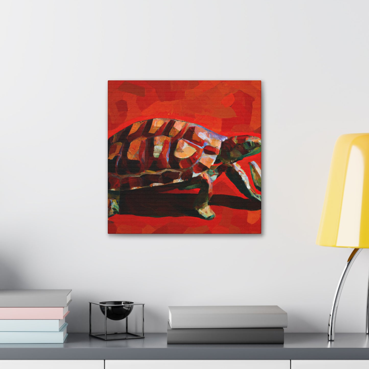 Box Turtle in Bloom - Canvas