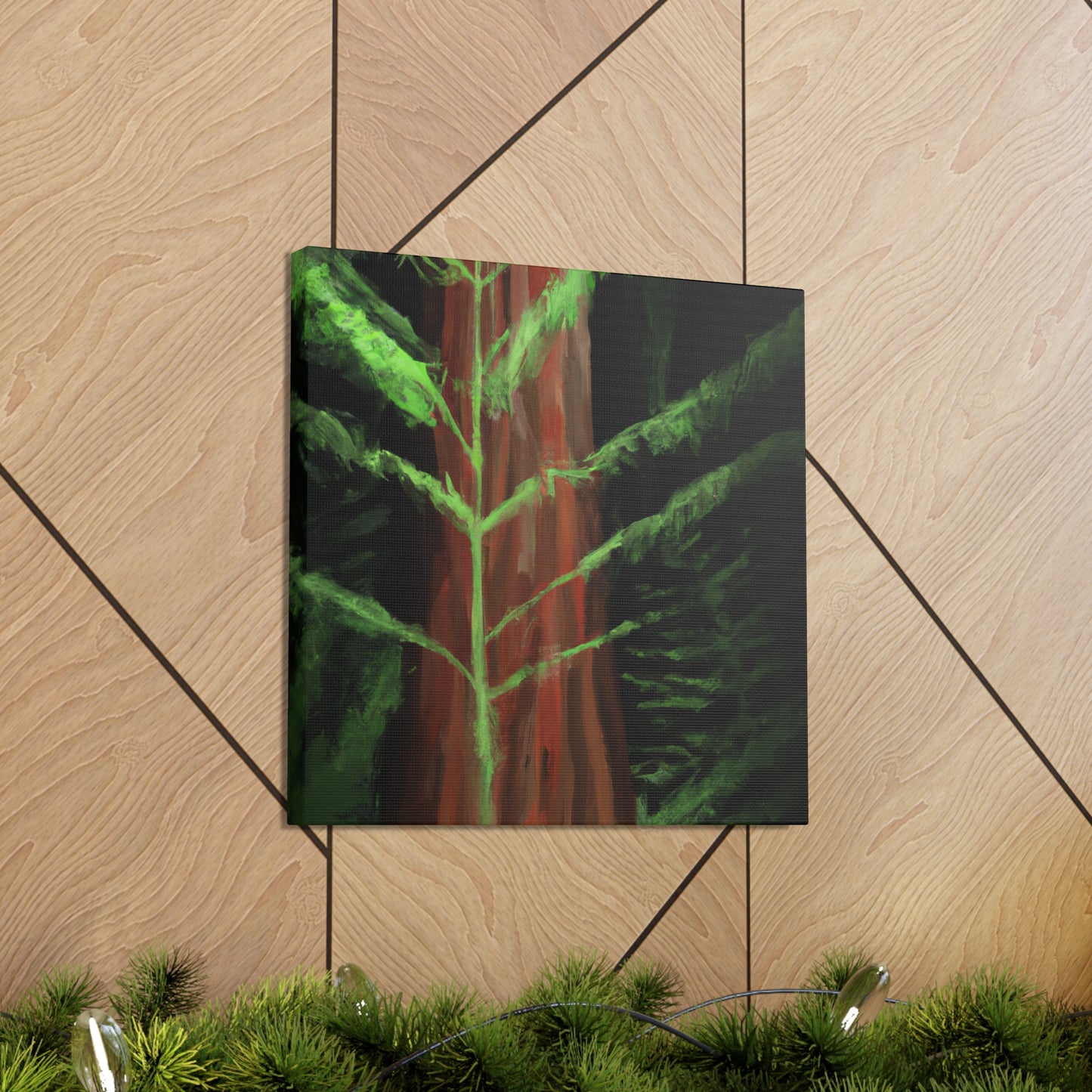 "Redwood Forest Majesty". - Canvas