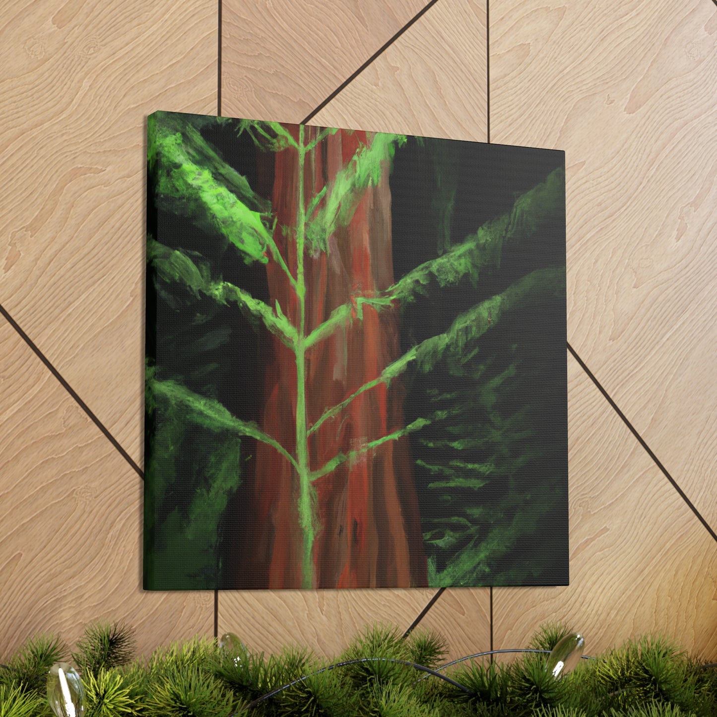 "Redwood Forest Majesty". - Canvas