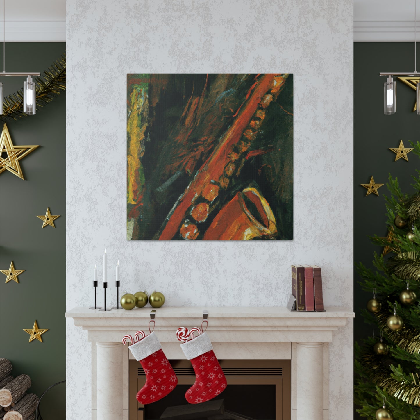 Saxophone's Musical Dance - Canvas