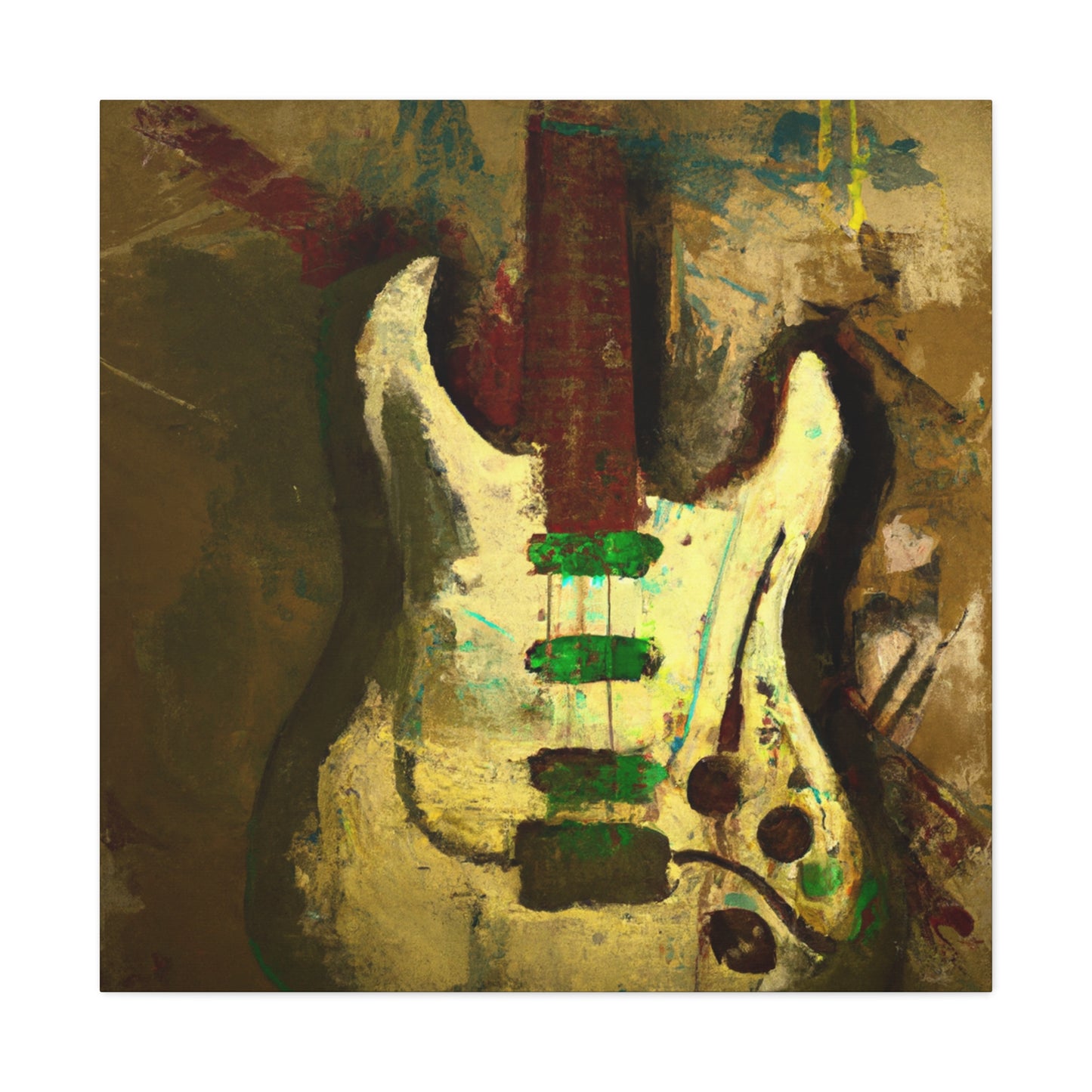 Electric Guitar Masterpiece - Canvas