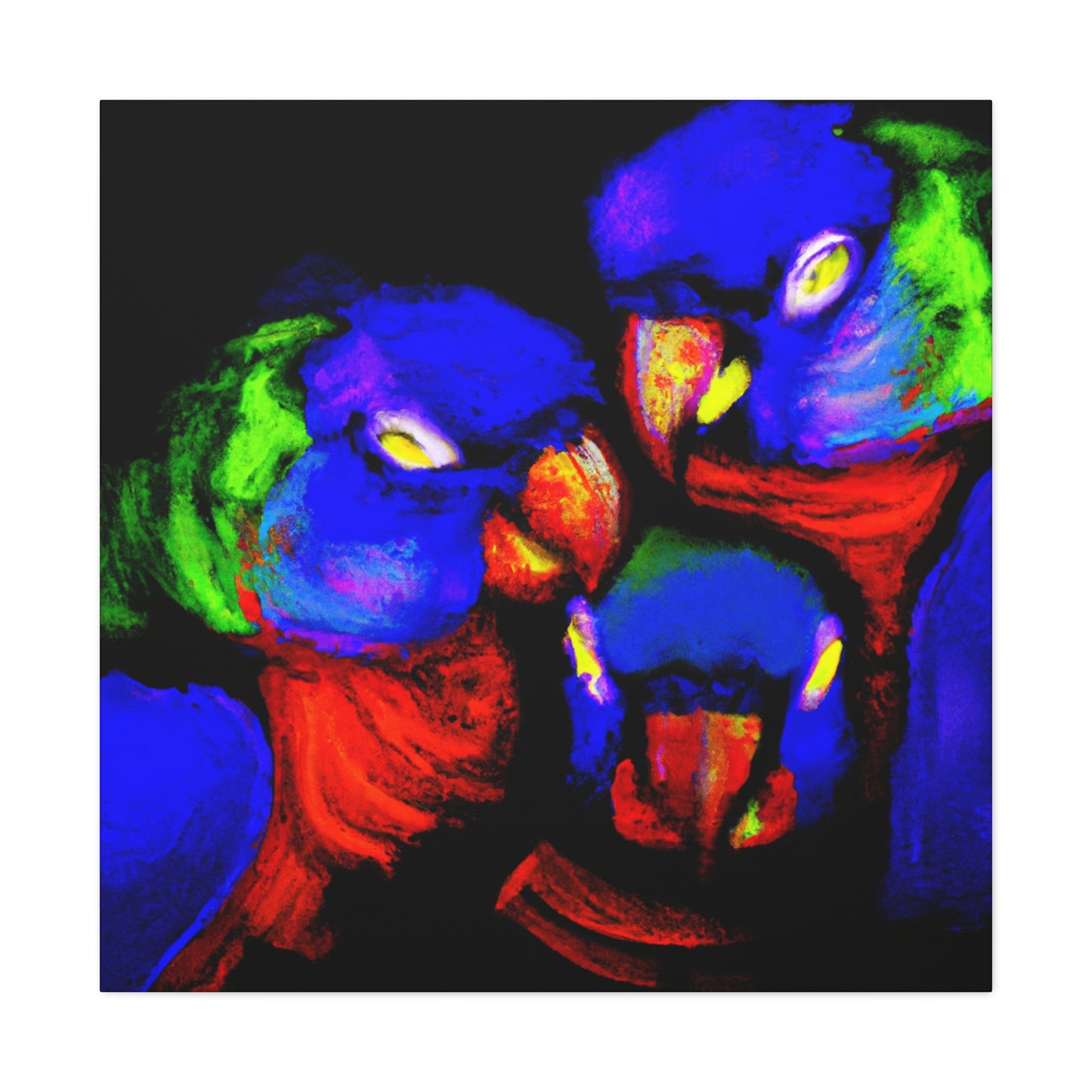 Parrots in Surrealism - Canvas