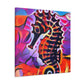 Seahorse in Impressionism - Canvas