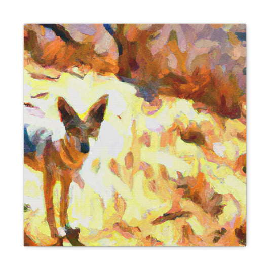 "Coyote Reimagined - 1906" - Canvas