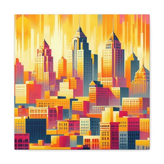 "Vibrant Midwest Mecca" - Canvas