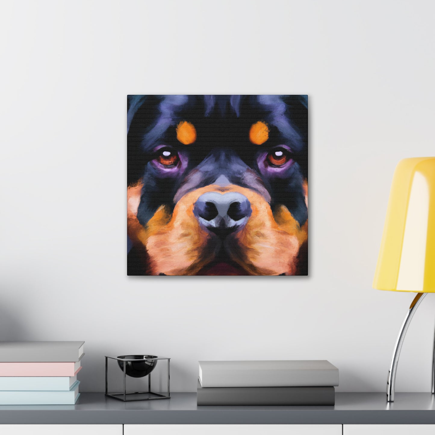 "Rottweiler Ruff Regal" - Canvas