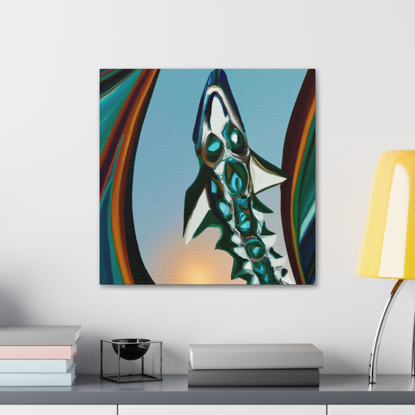 "Barracuda Art Deco" - Canvas