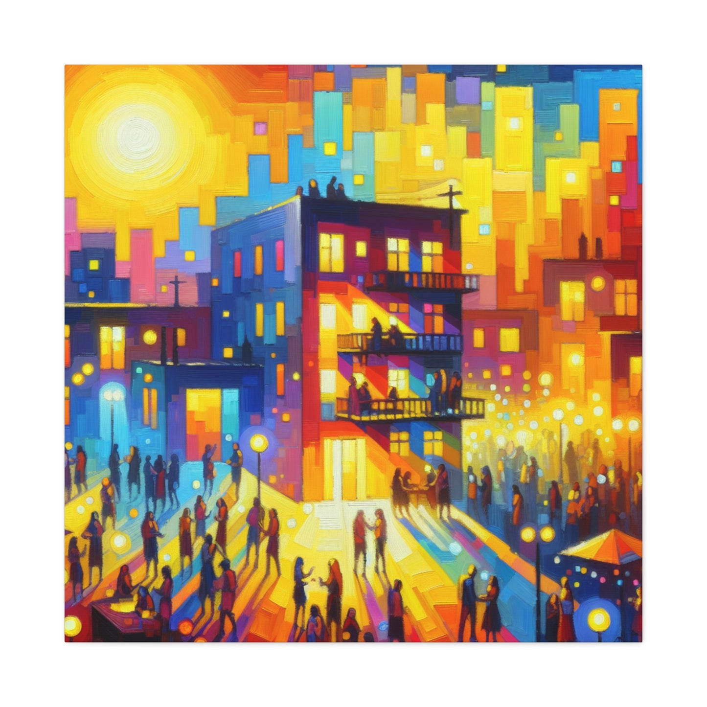 Vibrant Soirée Reverie - Canvas