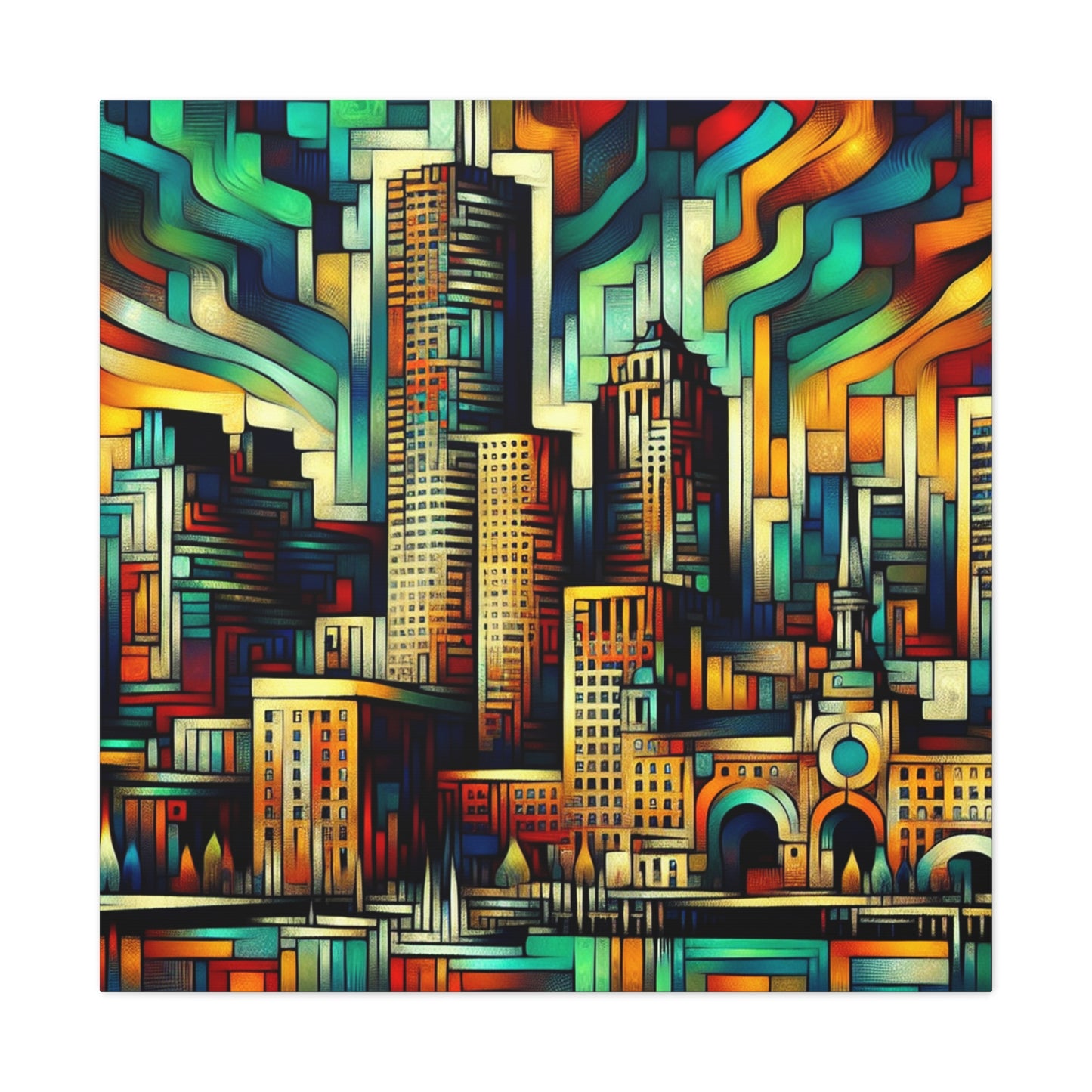 "Urban Hues Unleashed" - Canvas